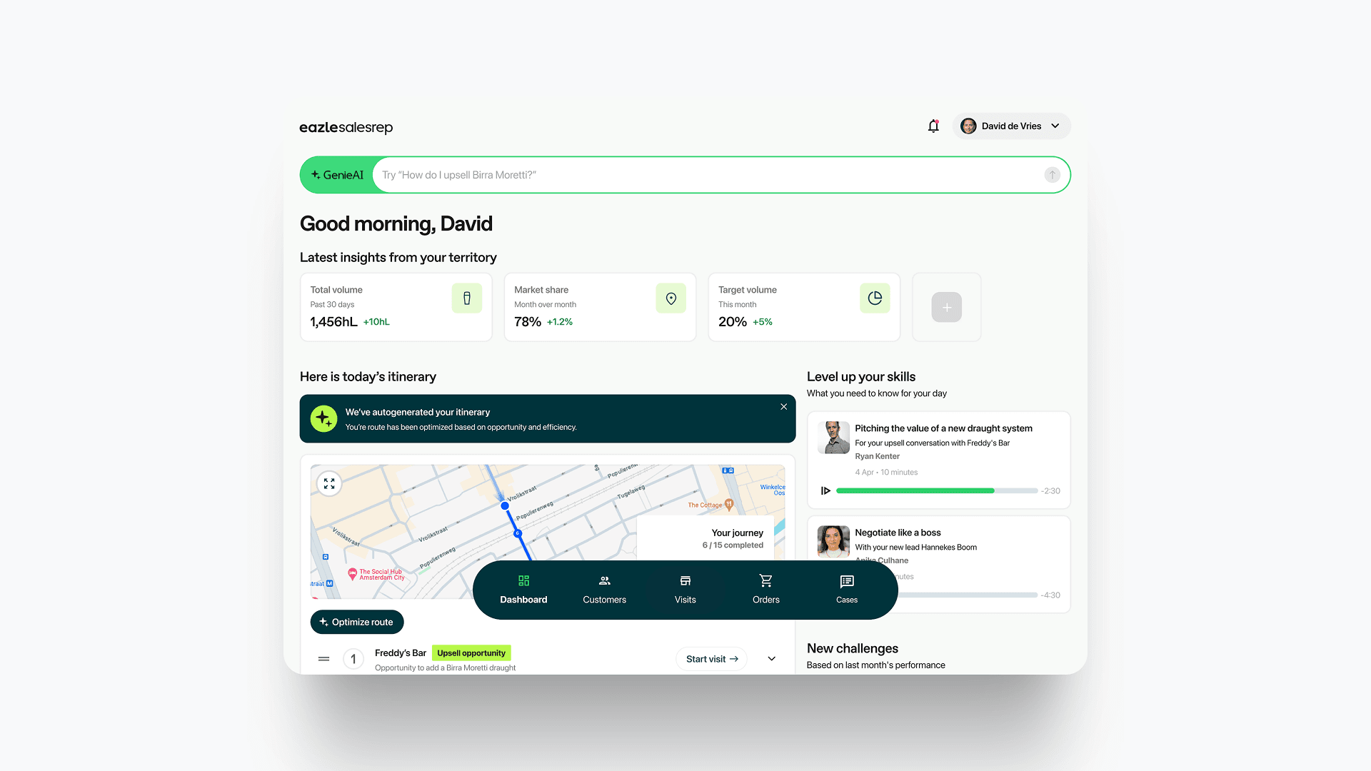 eazle demo for sales rep